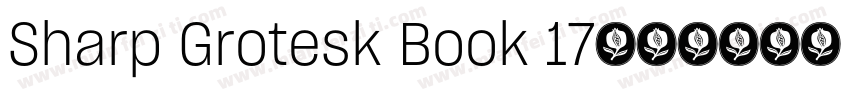 Sharp Grotesk Book 17字体转换